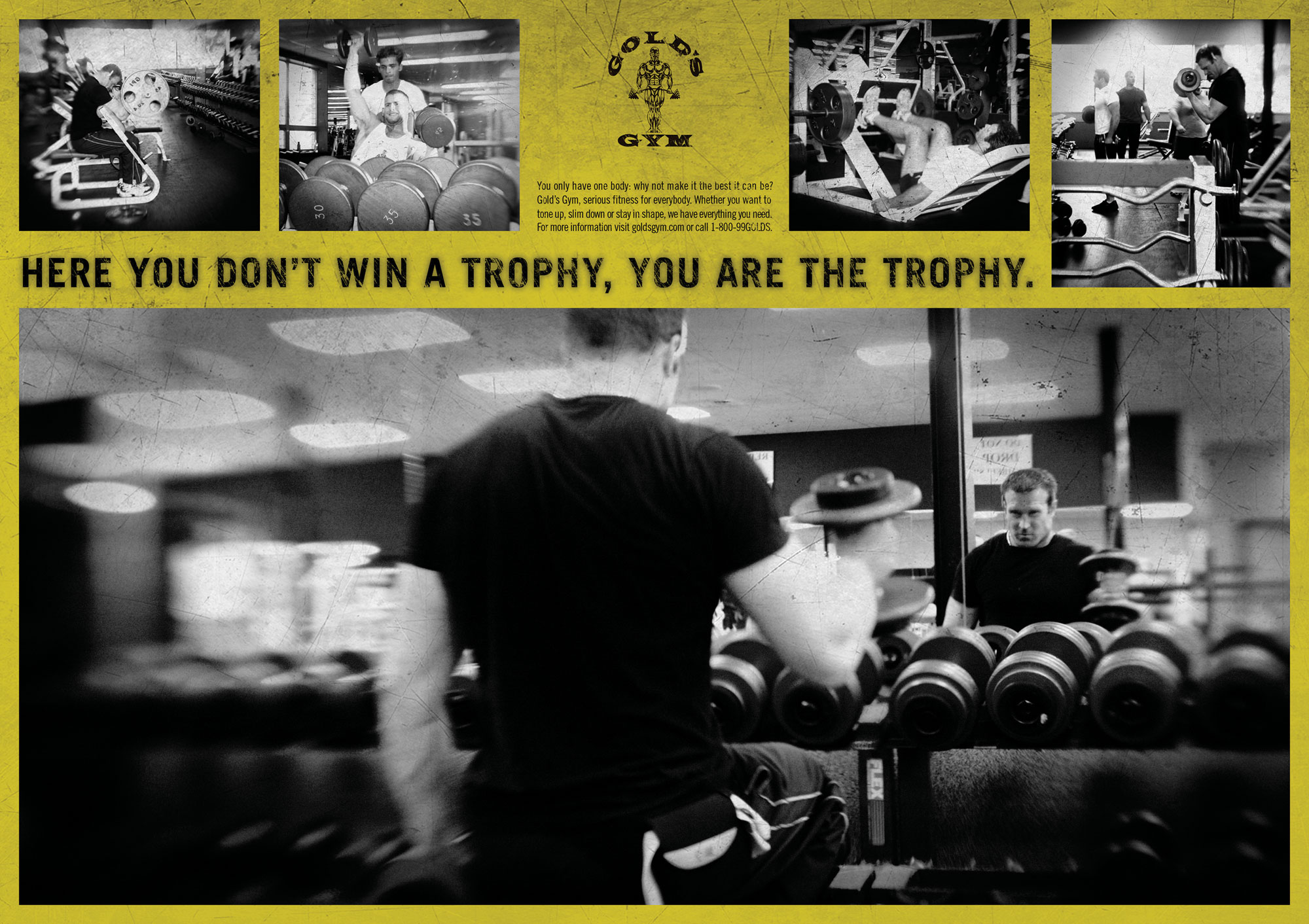 Gold's Gym Franchise Campaign: Trophy