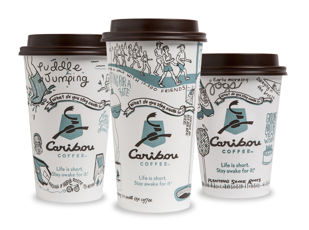 Caribou Coffee Cups