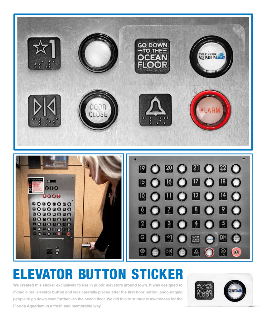 Elevator Button Sticker