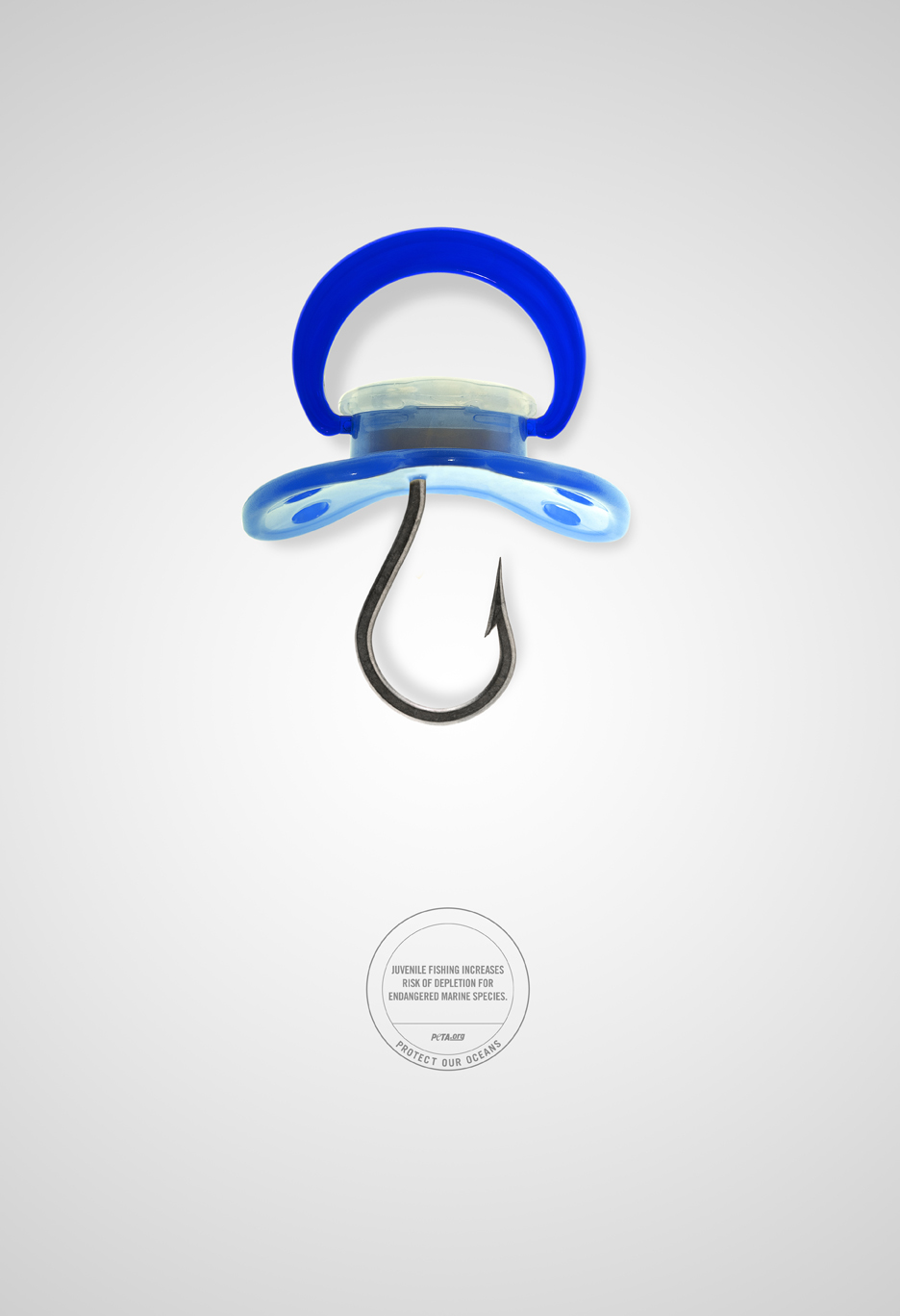 PETA Fish Hook Pacifier