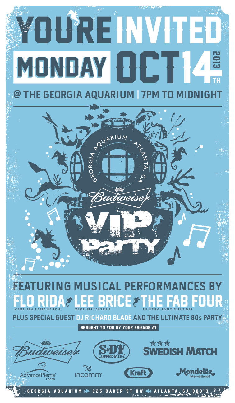 Budweiser VIP Party Poster