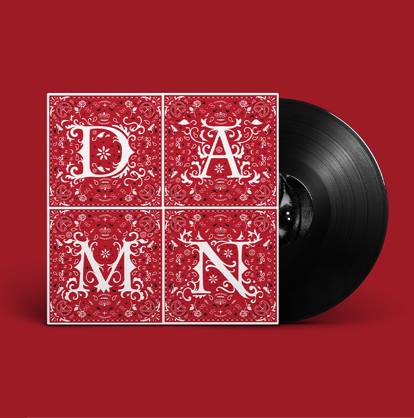 Damn (Kendrik Lamar Album) Vinyl Cover