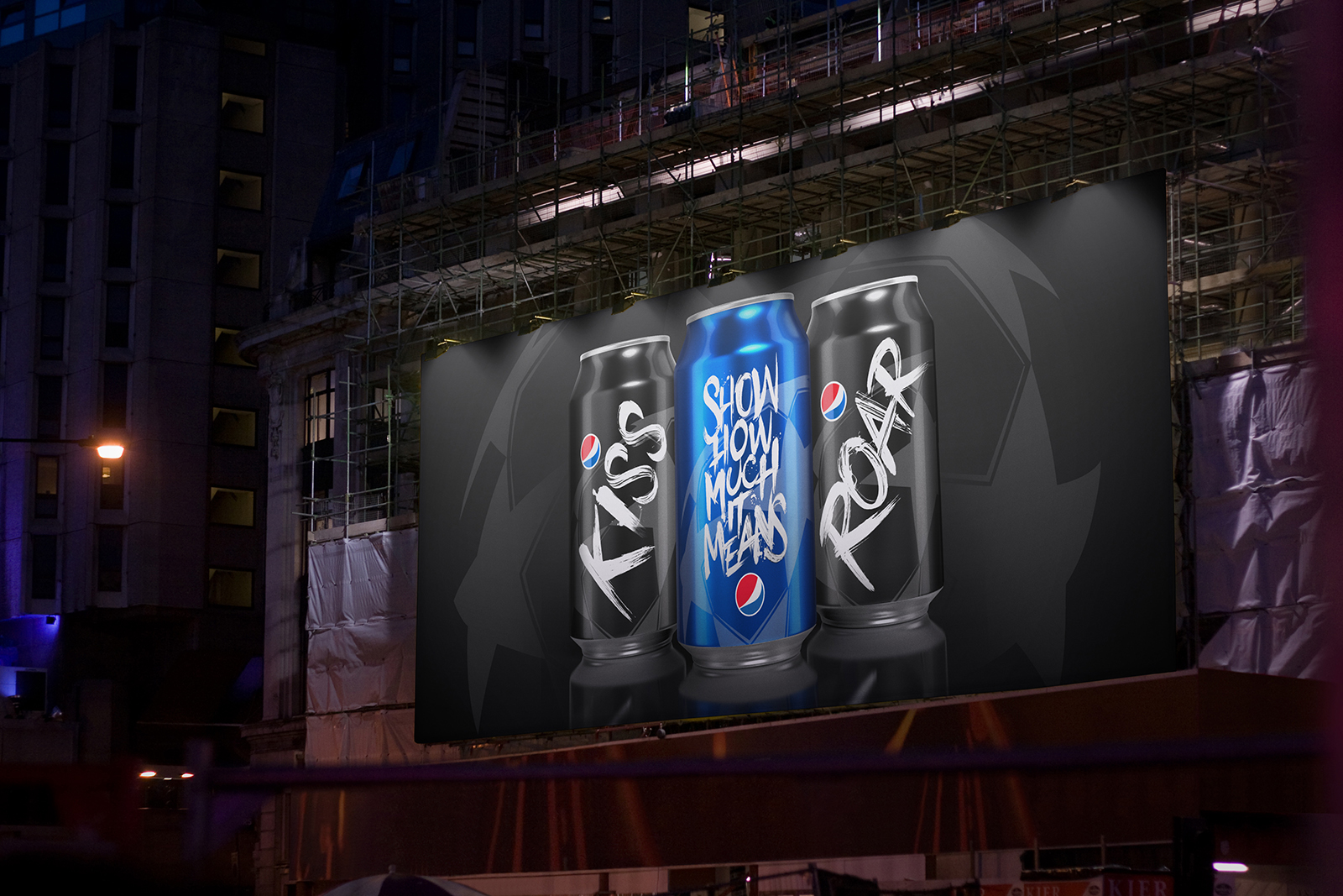 L'Arc　非売品PEPSI販促大型パネル Pepsi x UEFA Champions League Final Cardiff Limited Edition