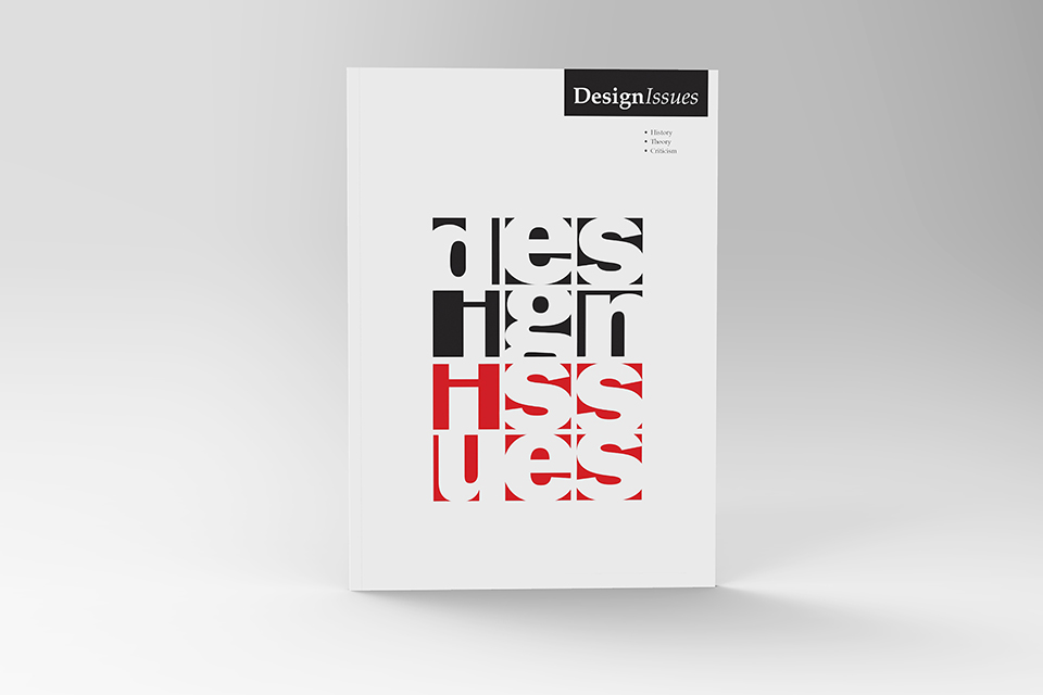 Cover design for ‘Design Issues’, a design journal