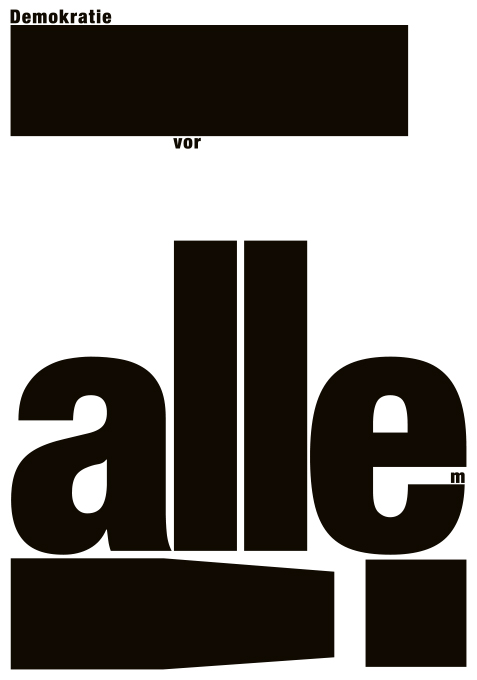 Demokratie – vor allem!