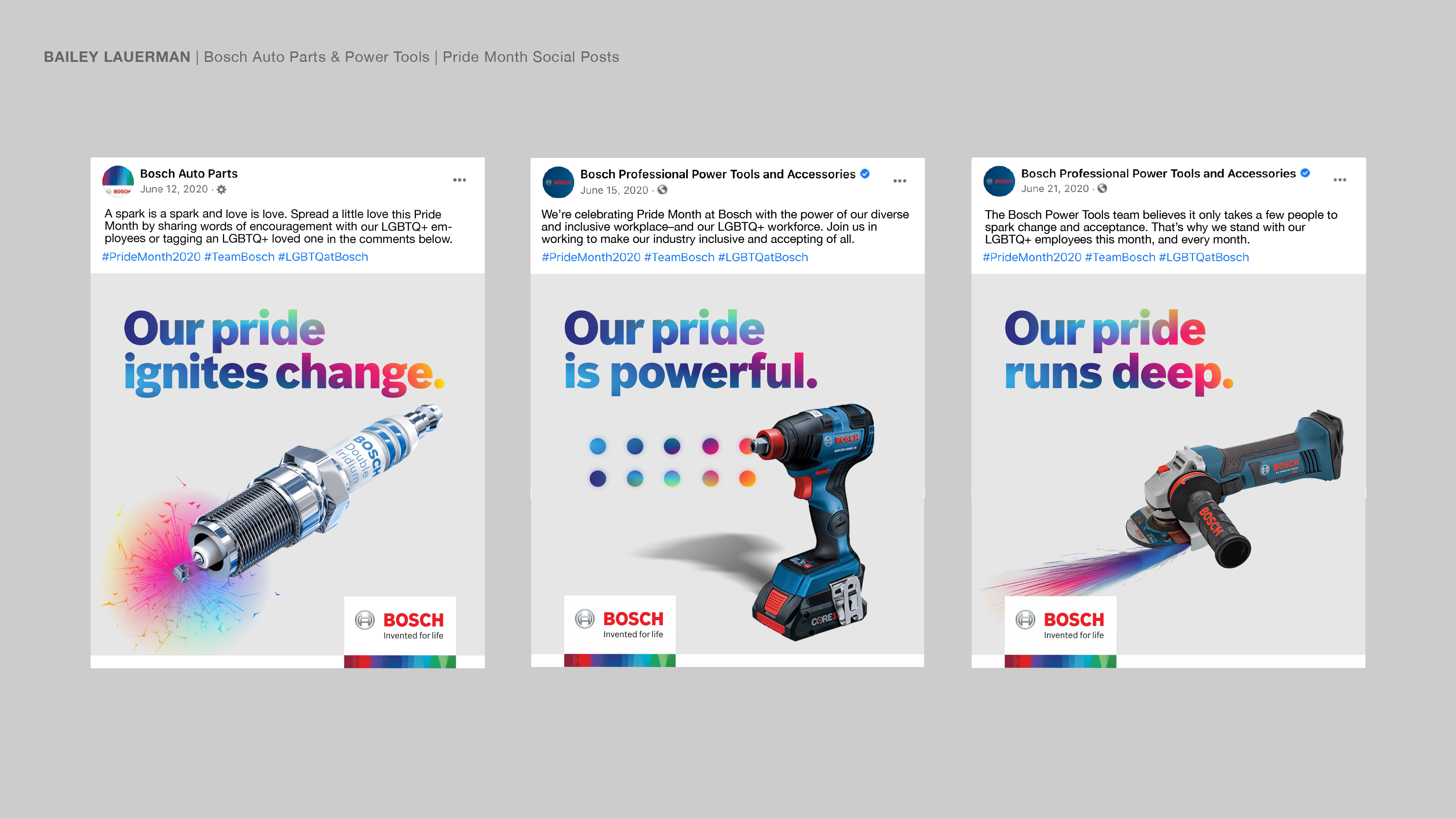 Auto Parts & Power Tools Pride Month Social Posts