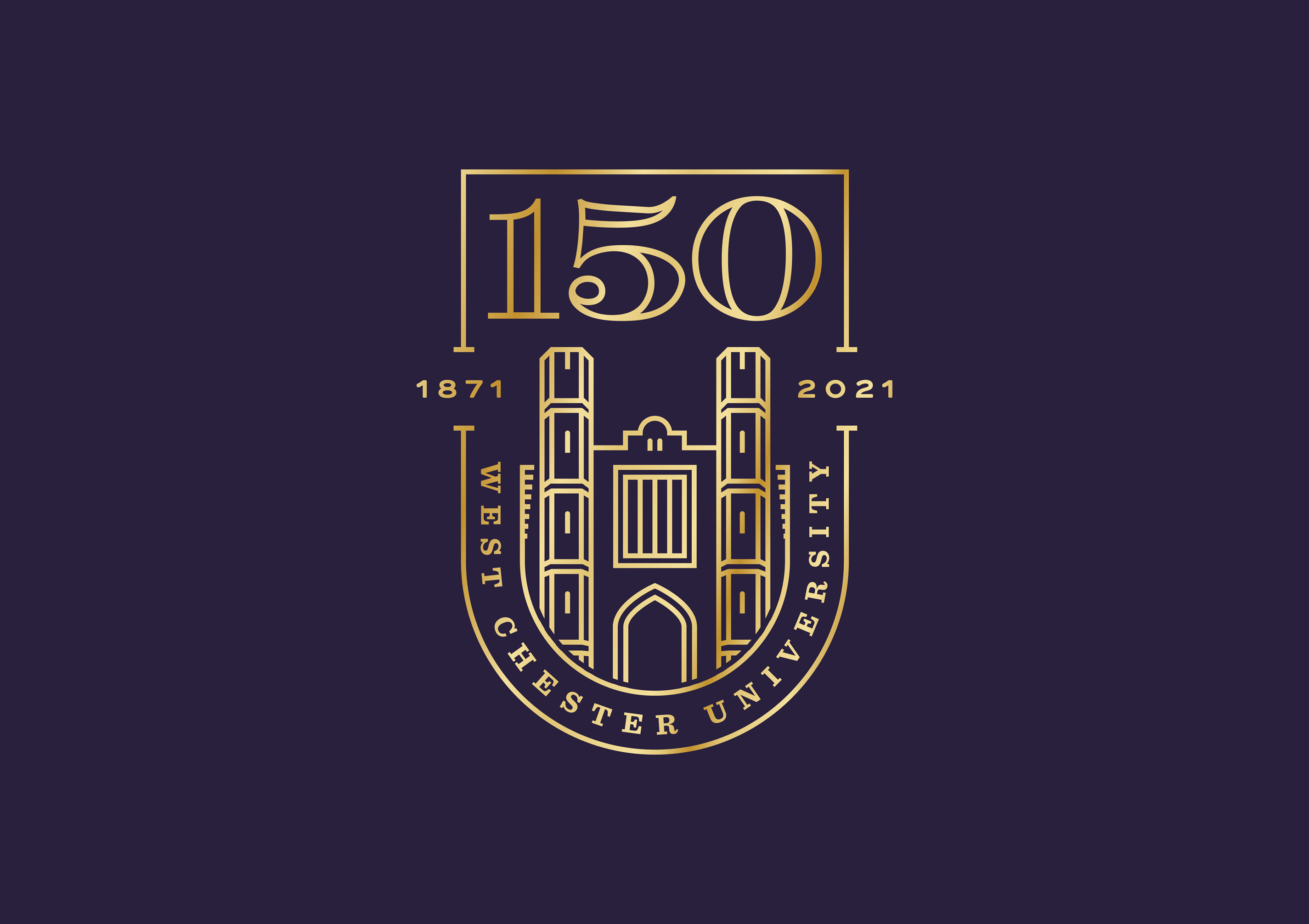 West Chester University 150th Anniversary Brand Graphis Portfolio