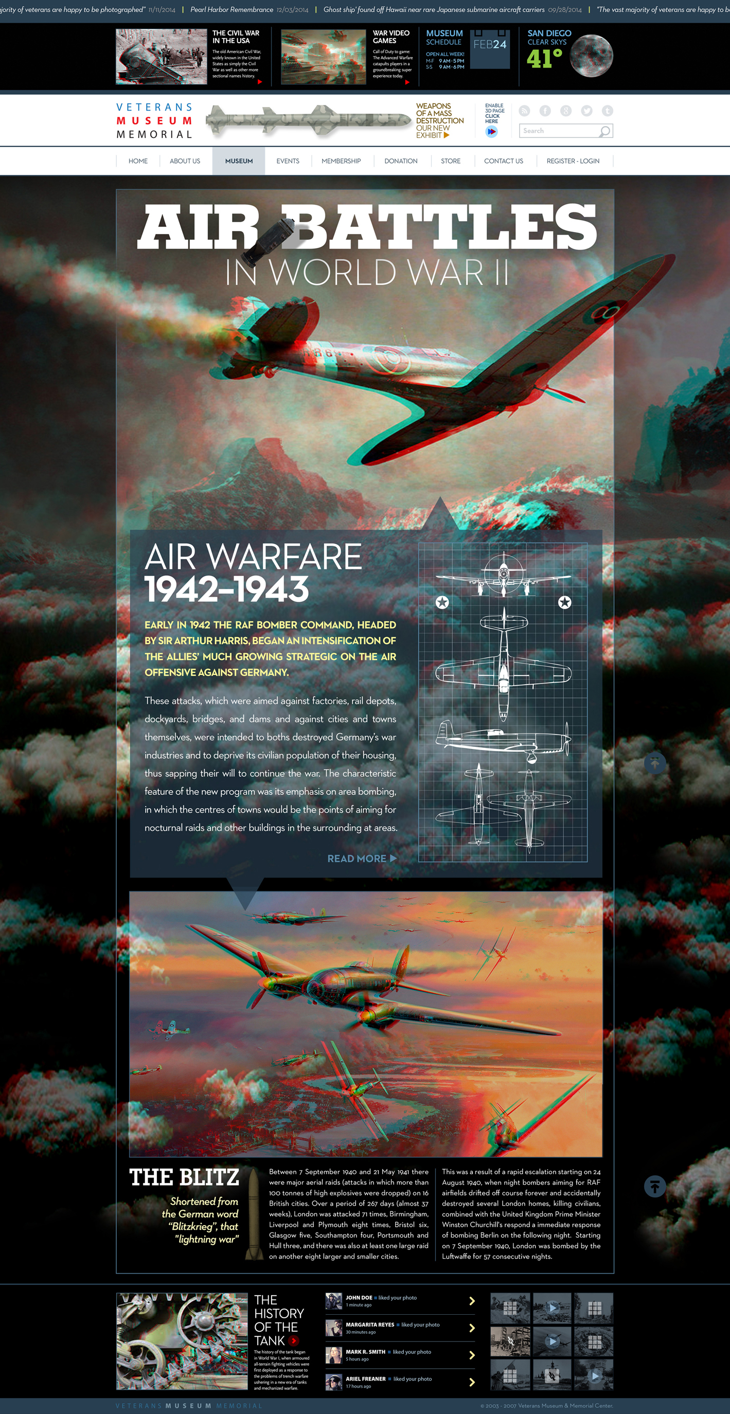 Veterans Museum Memorial website