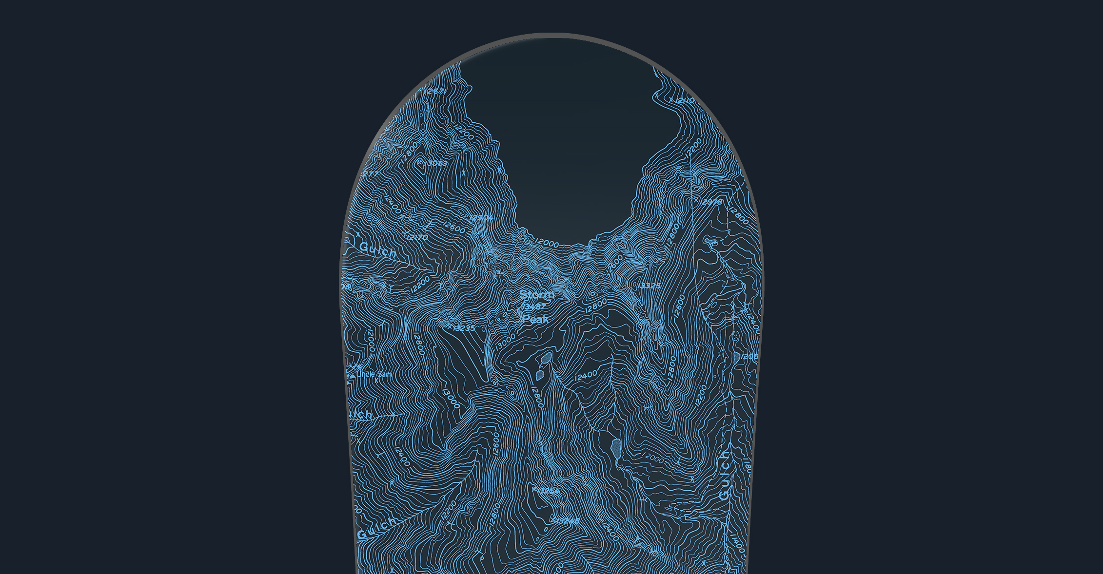 Colorado Topographic Snowboards 