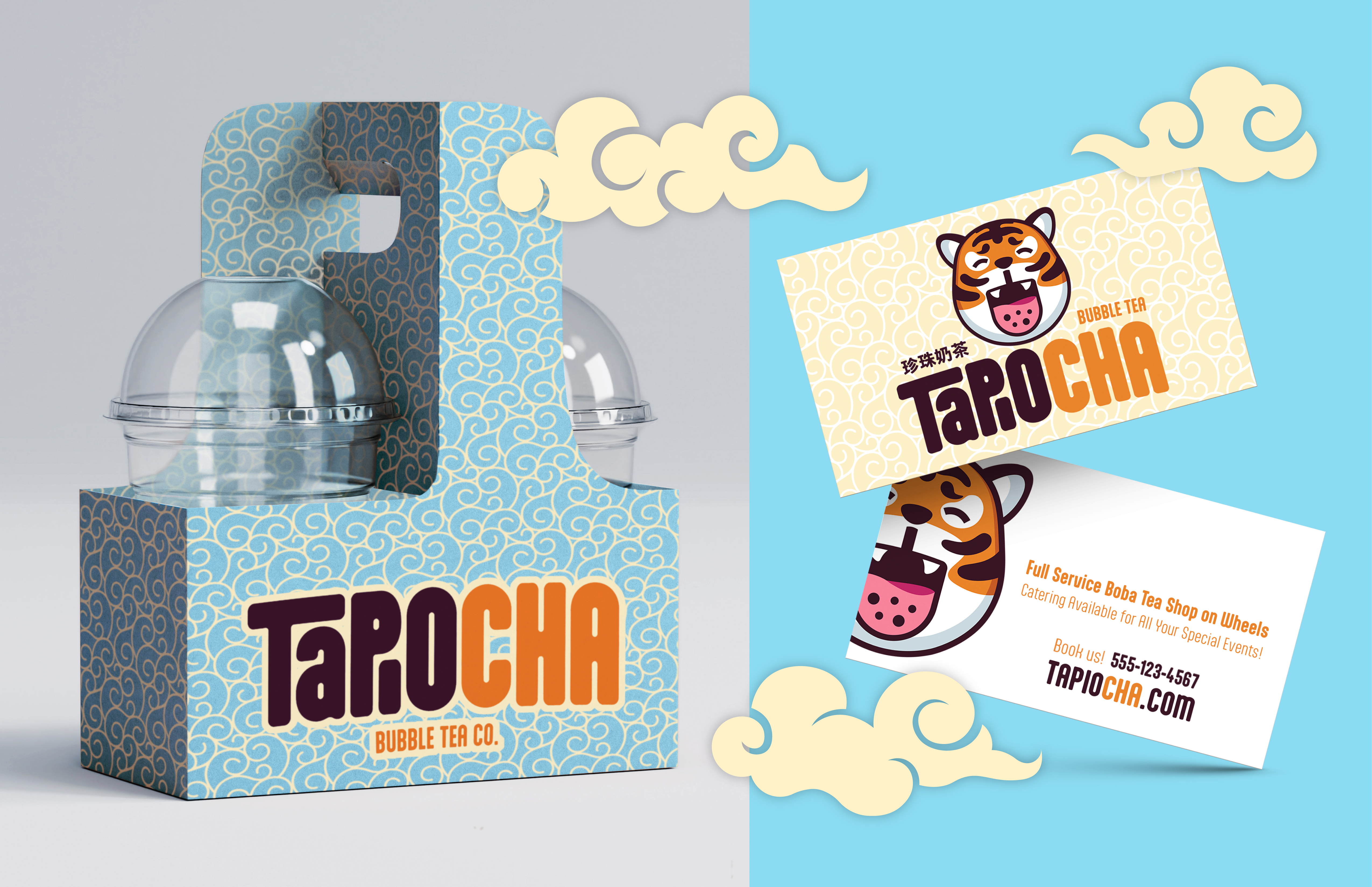 TapioCha Bubble Tea Branding Concept