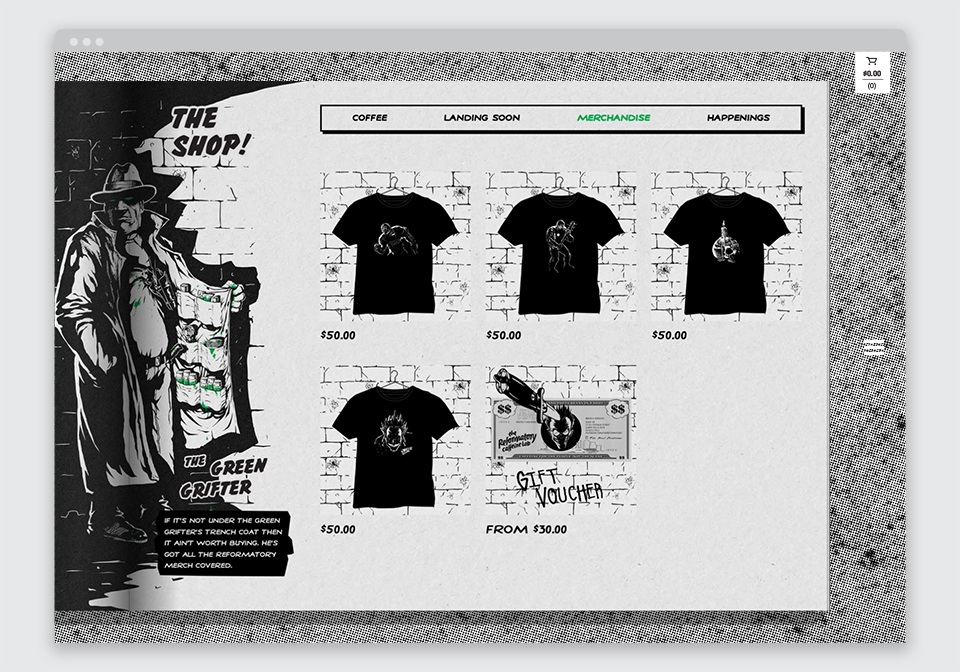 The Reformatory Caffeine Lab Website