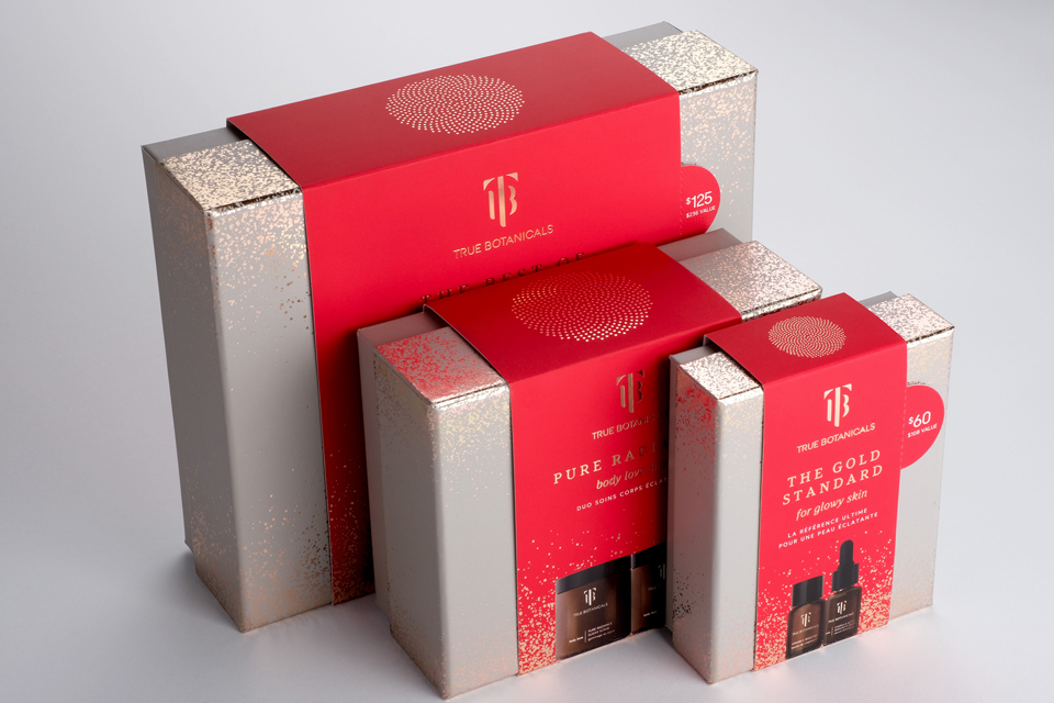 True Botanicals Skincare — Sustainable Gift Sets Packaging