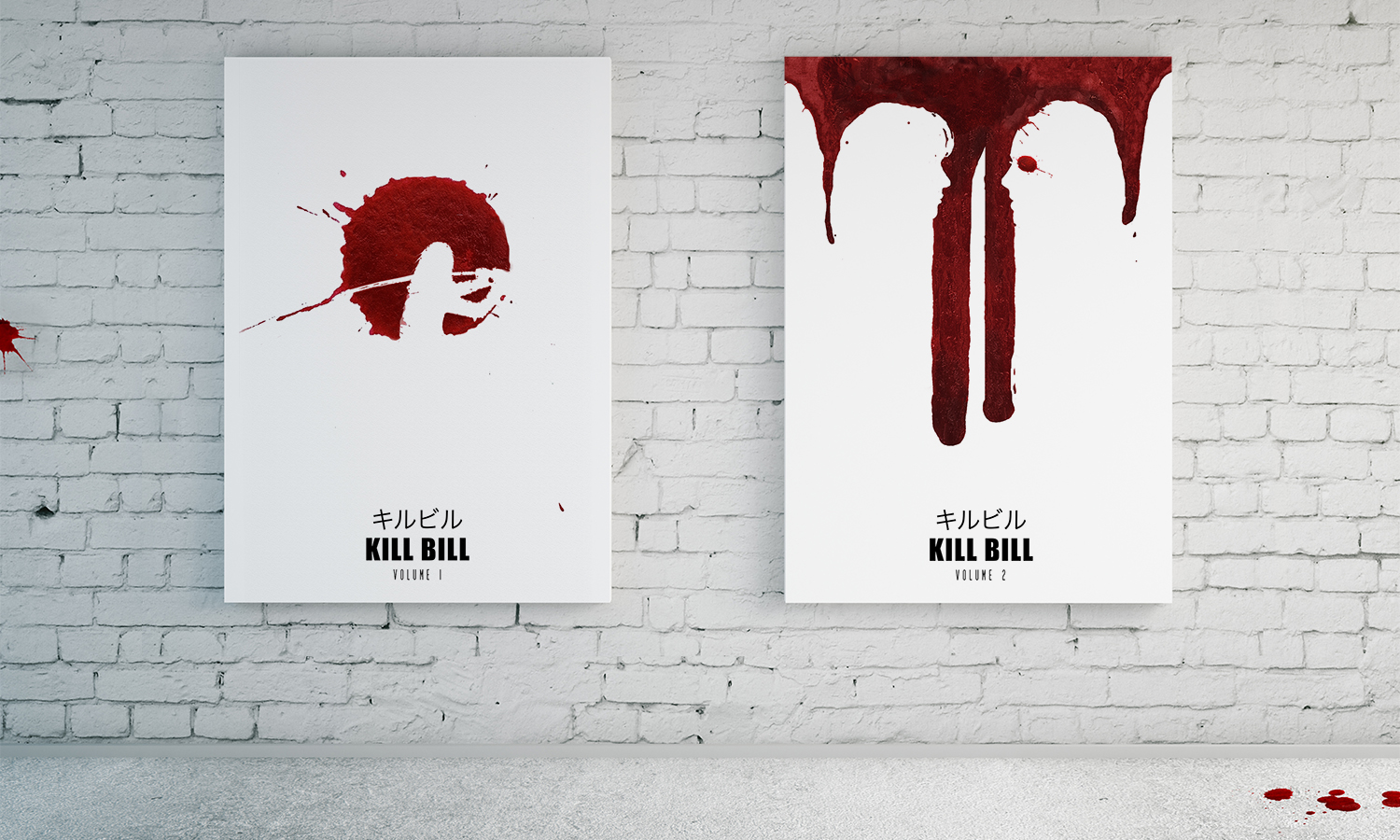 Kill Bill Posters Volume 1 and 2 